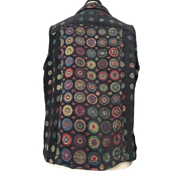 Christopher & Banks Vest Embroidered Colorful Button-Up Geometric Pattern Y2K
XL - Picture 2 of 7